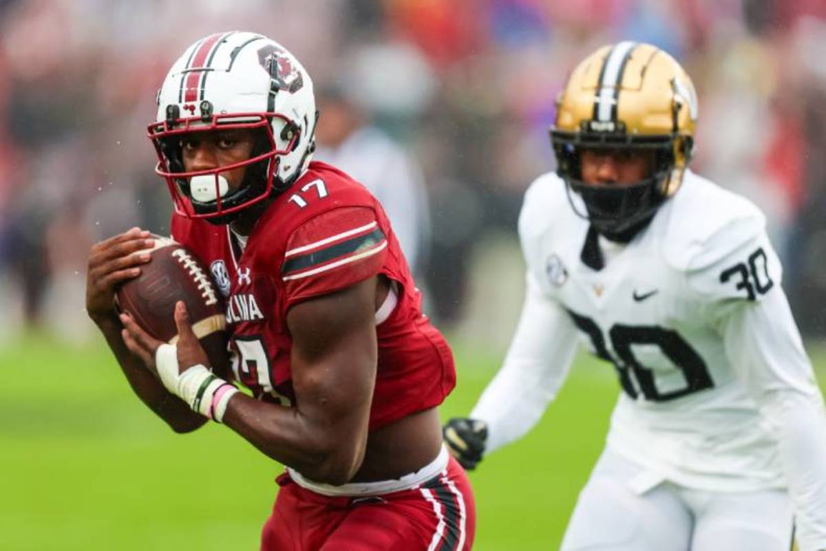 South Carolina wide receiver Xavier Legette